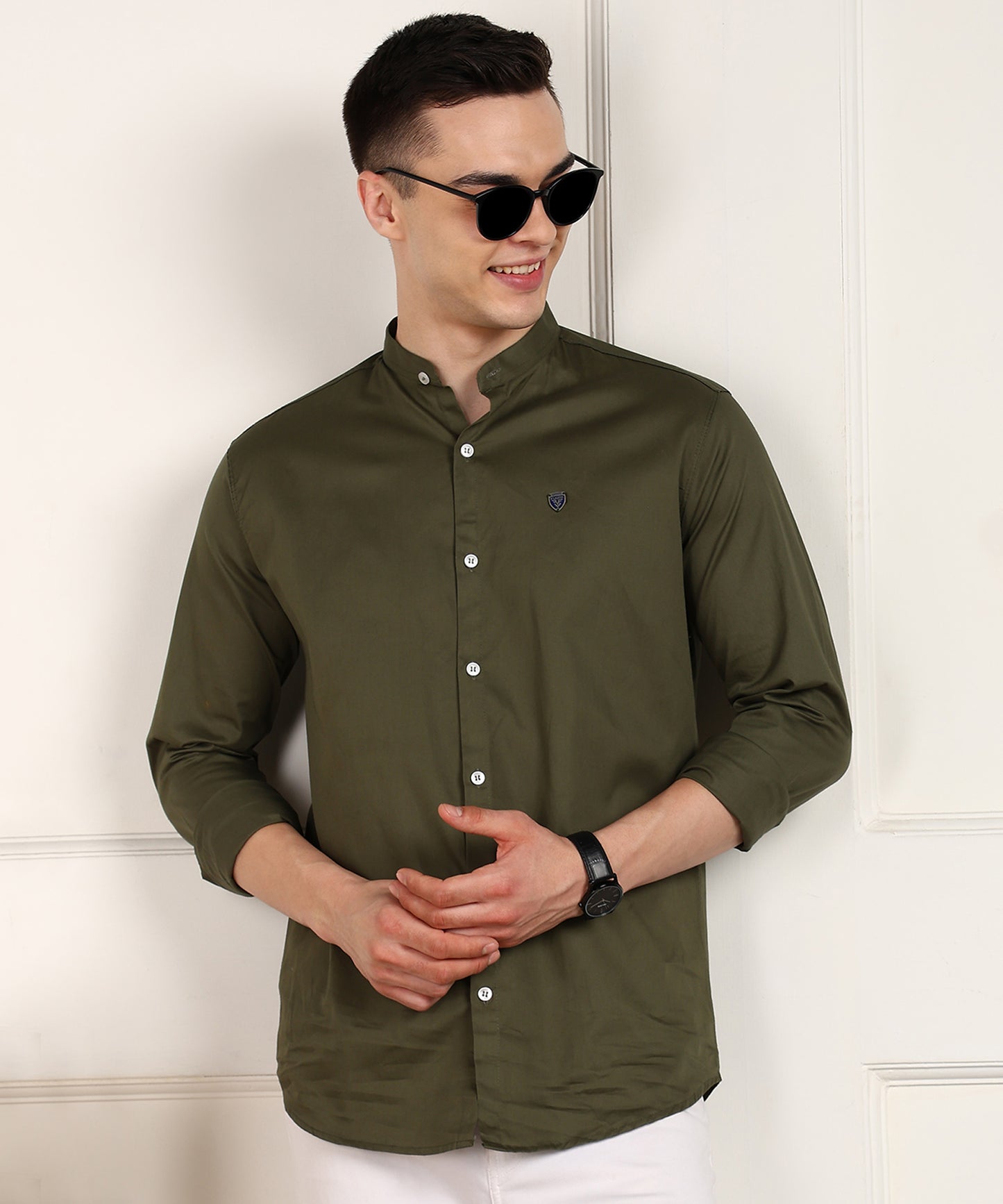 Men Solid Casual Shirt