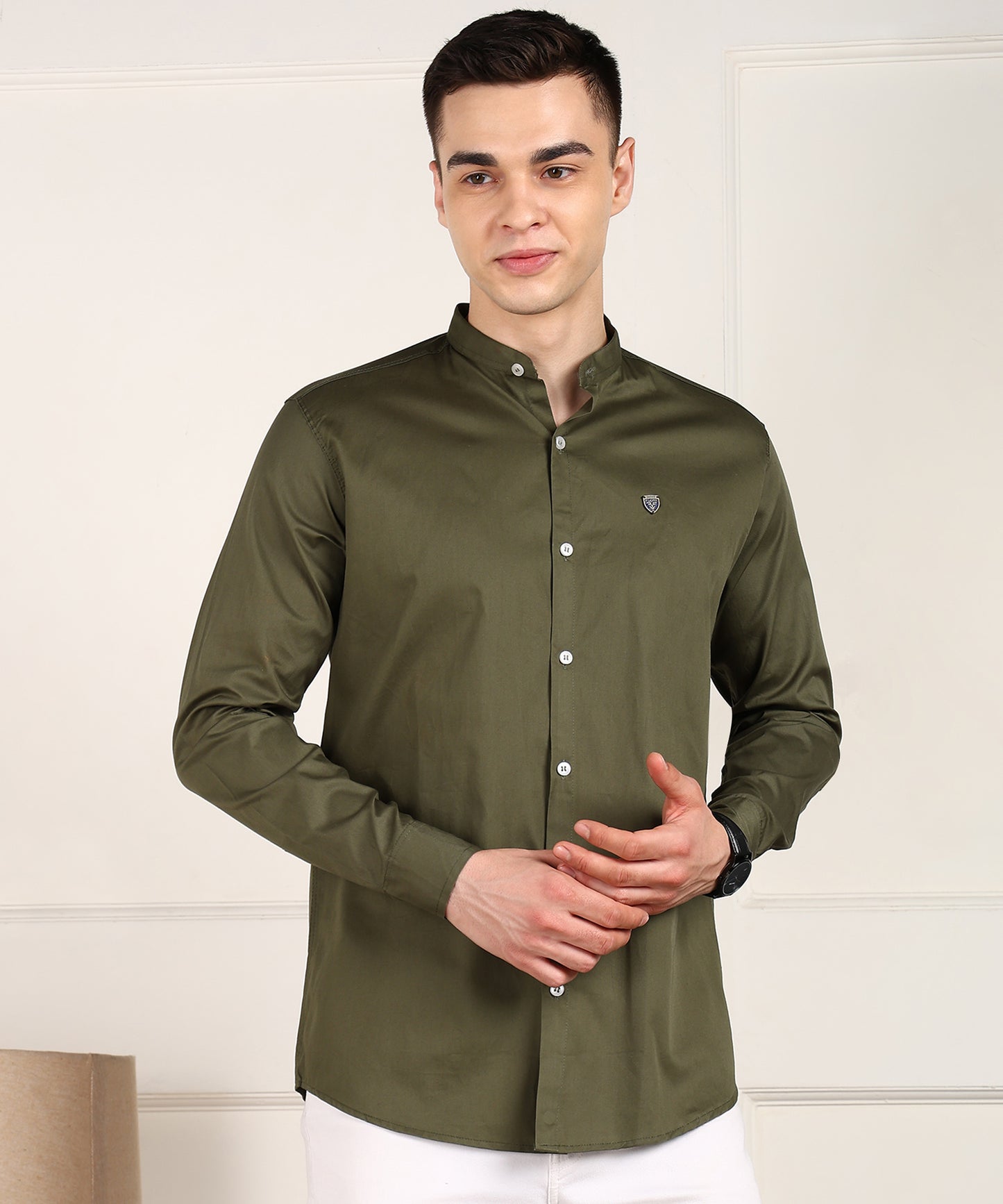 Men Solid Casual Shirt