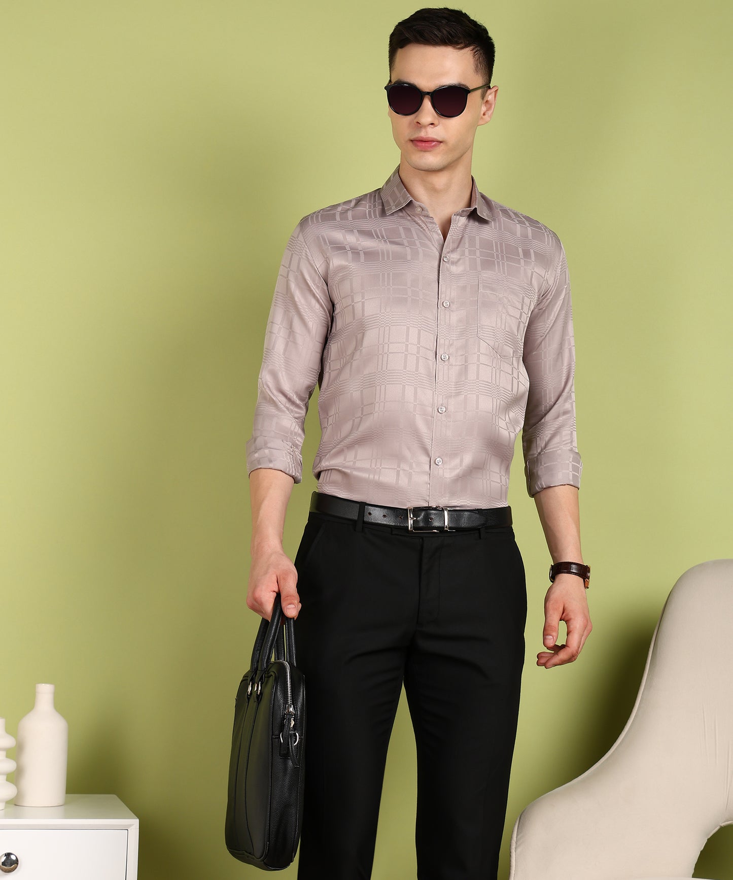 Men Checkered Casual Shirt