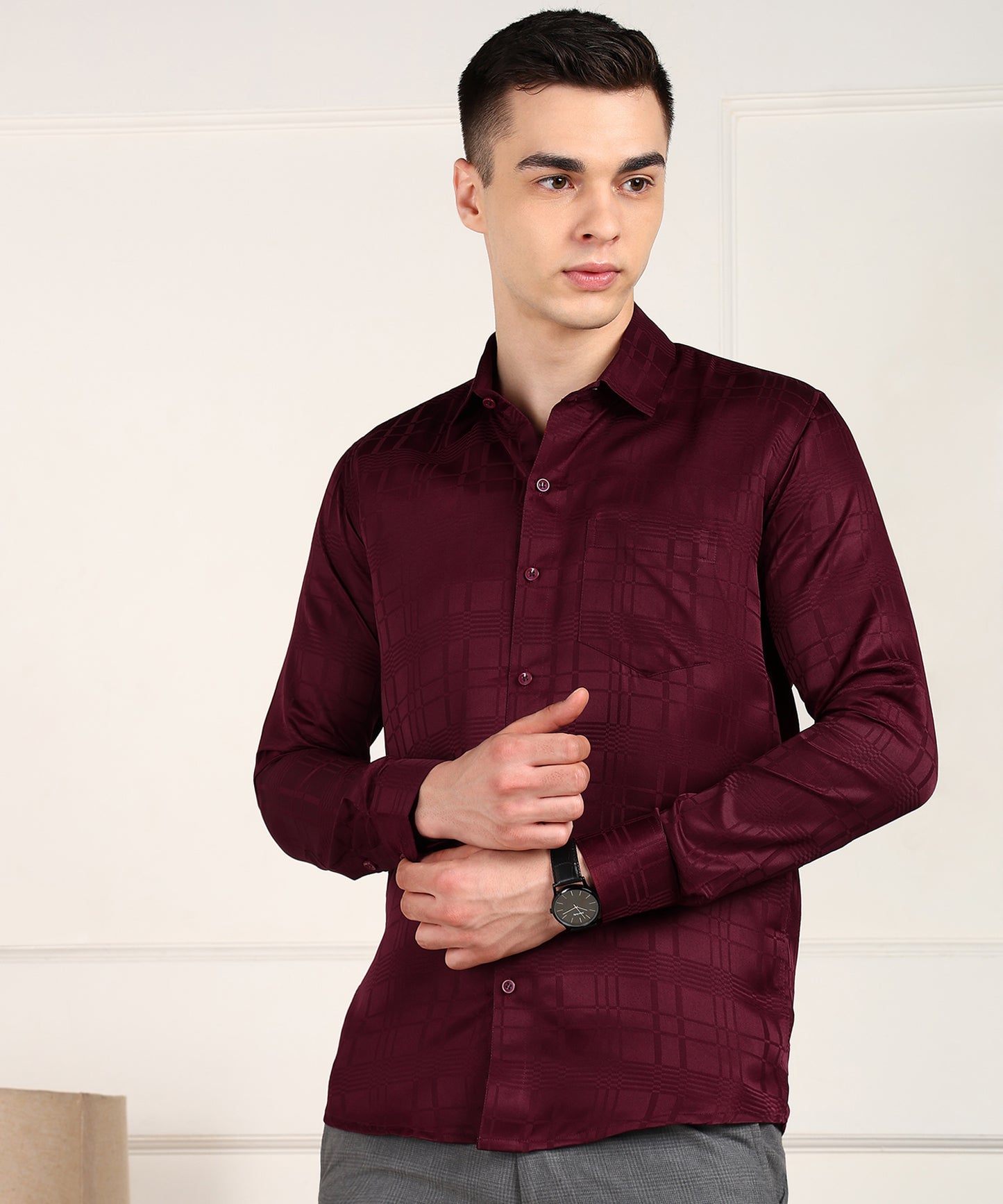 Men Checkered Casual Shirt