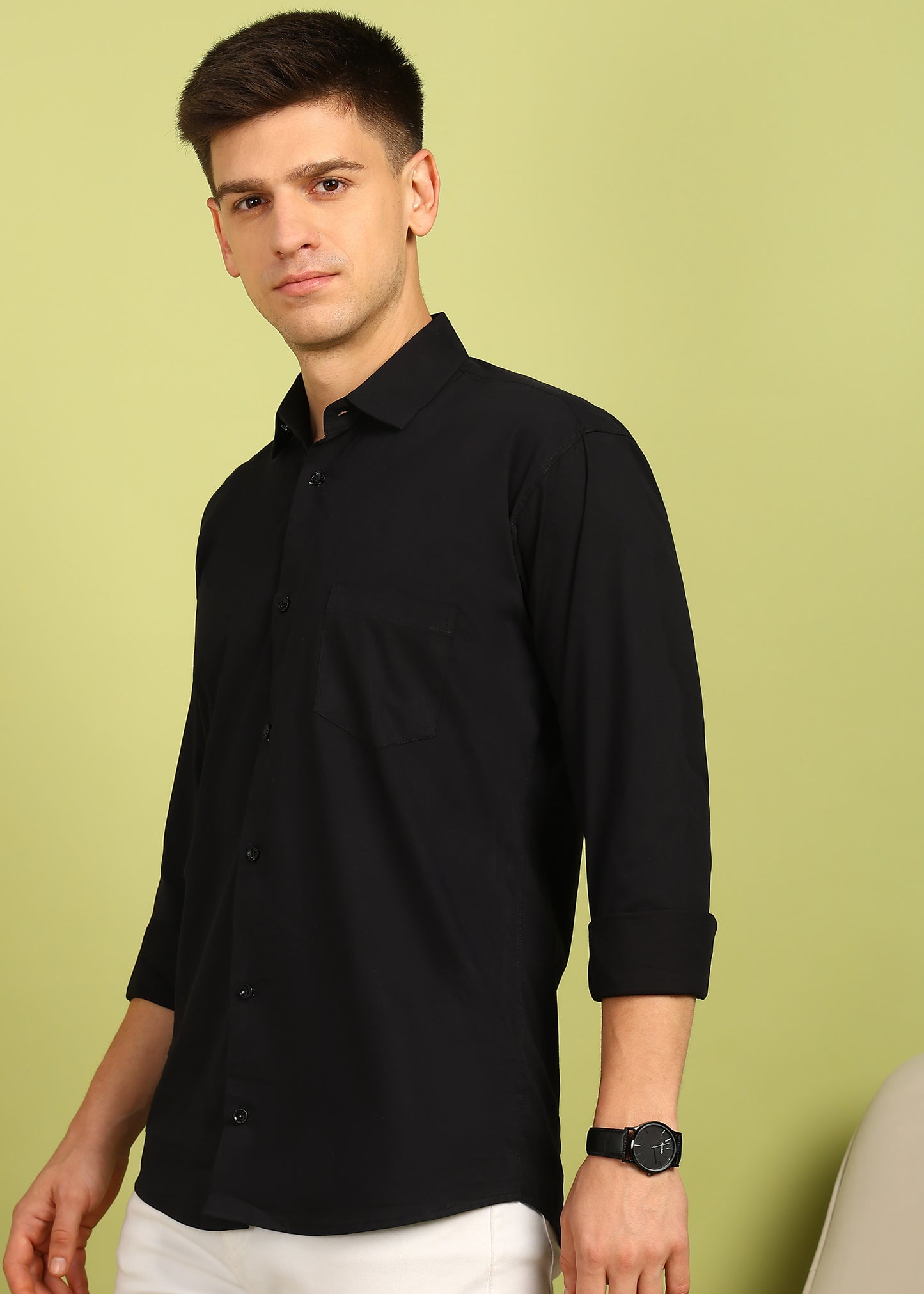 Men Solid Casual Shirt
