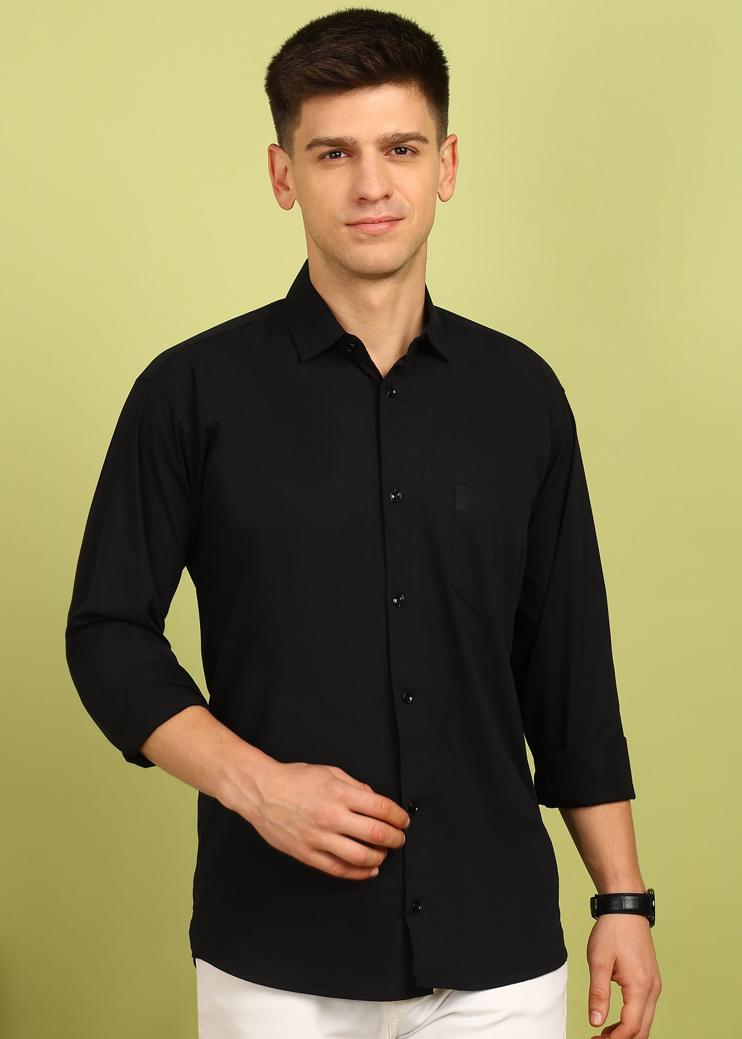 Men Solid Casual Shirt