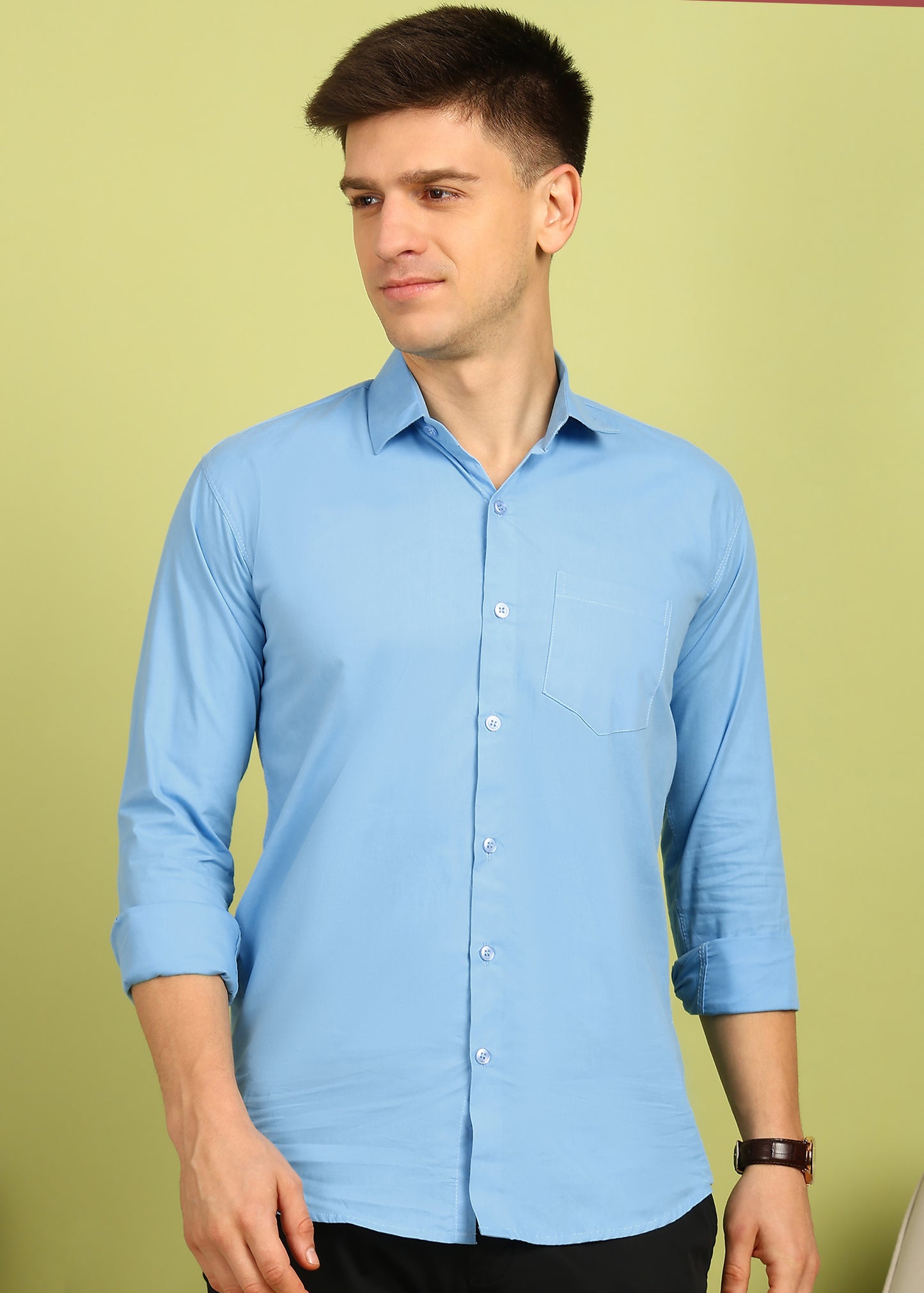 Men Solid Casual Shirt
