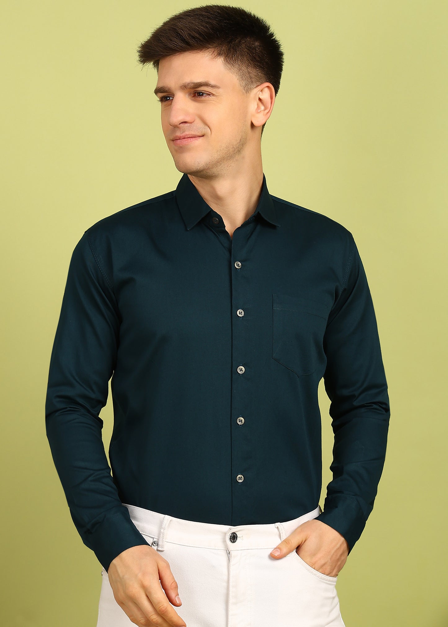 Men Solid Casual Shirt