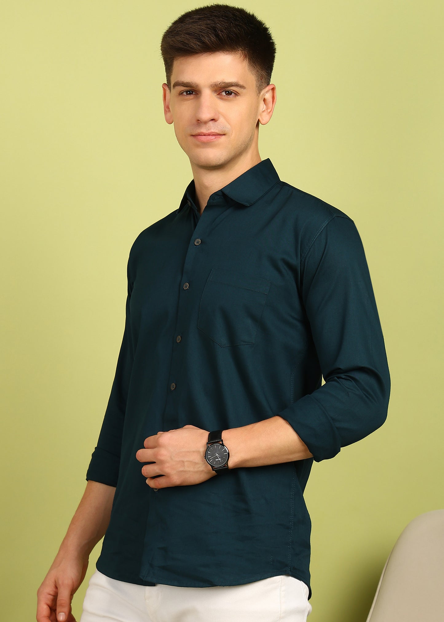 Men Solid Casual Shirt