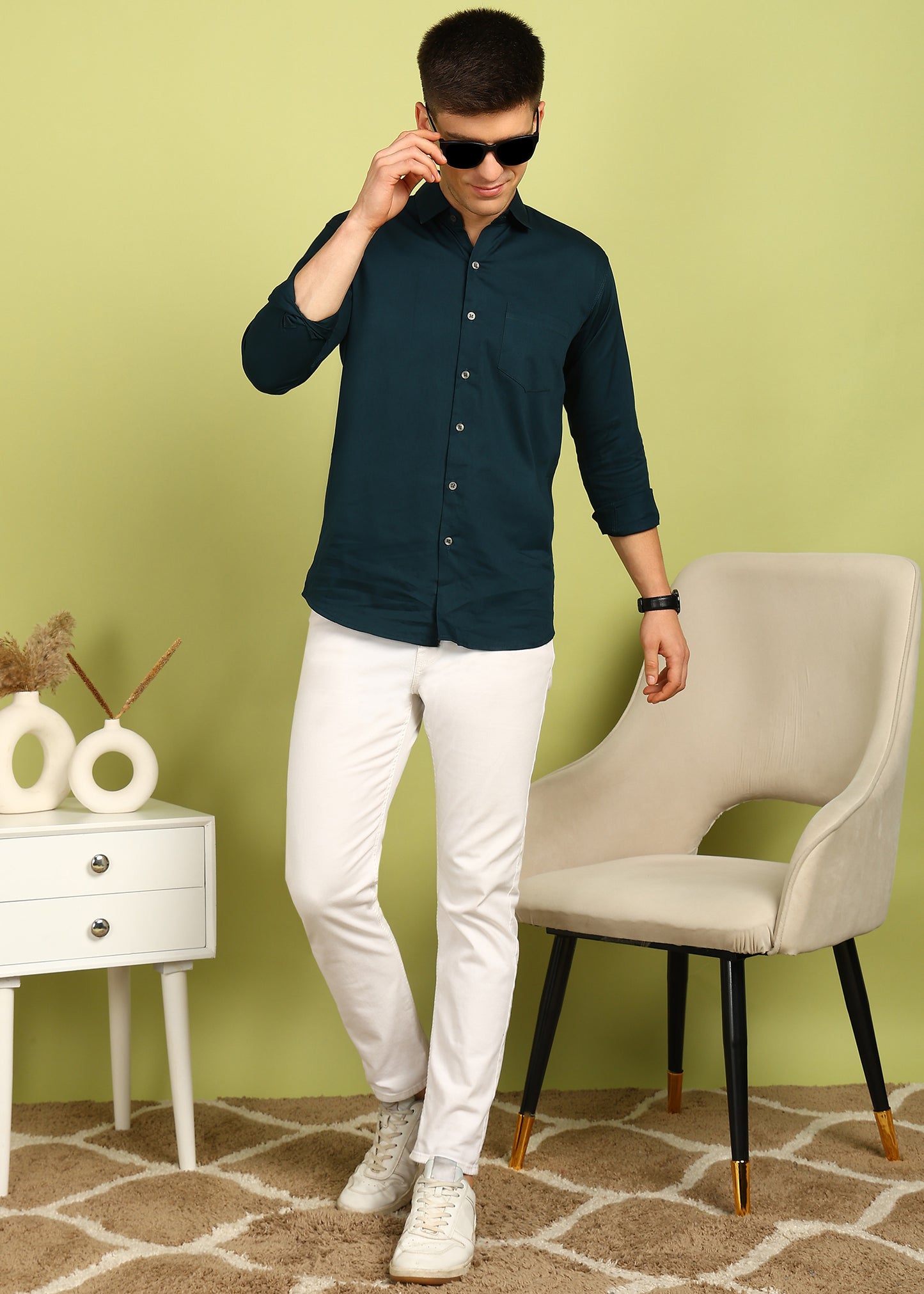 Men Solid Casual Shirt