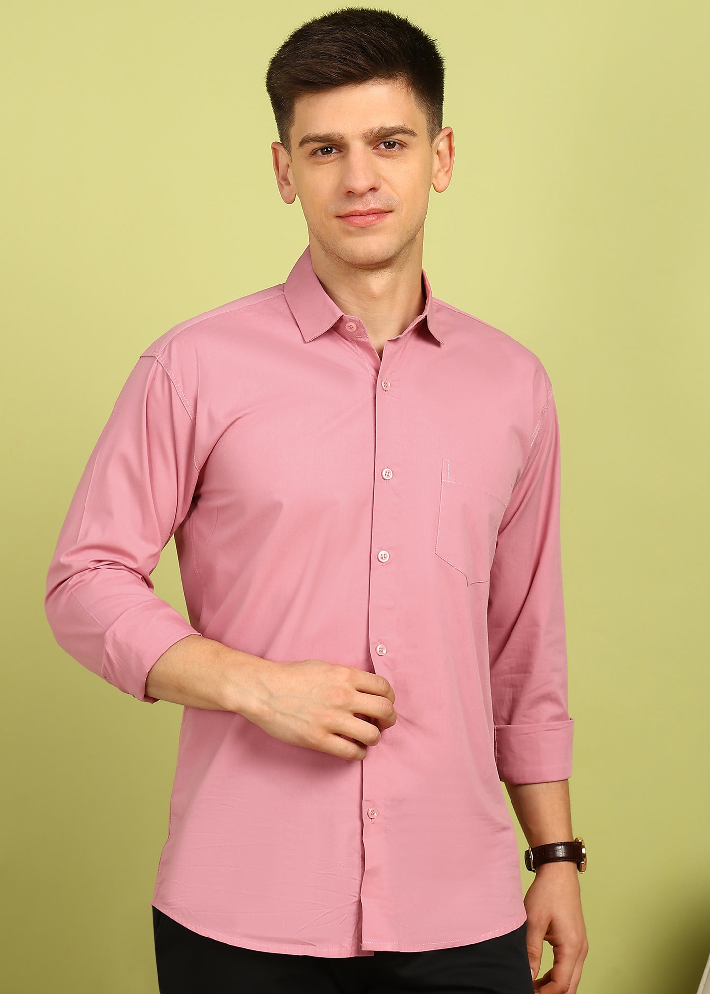 Men Solid Casual Shirt