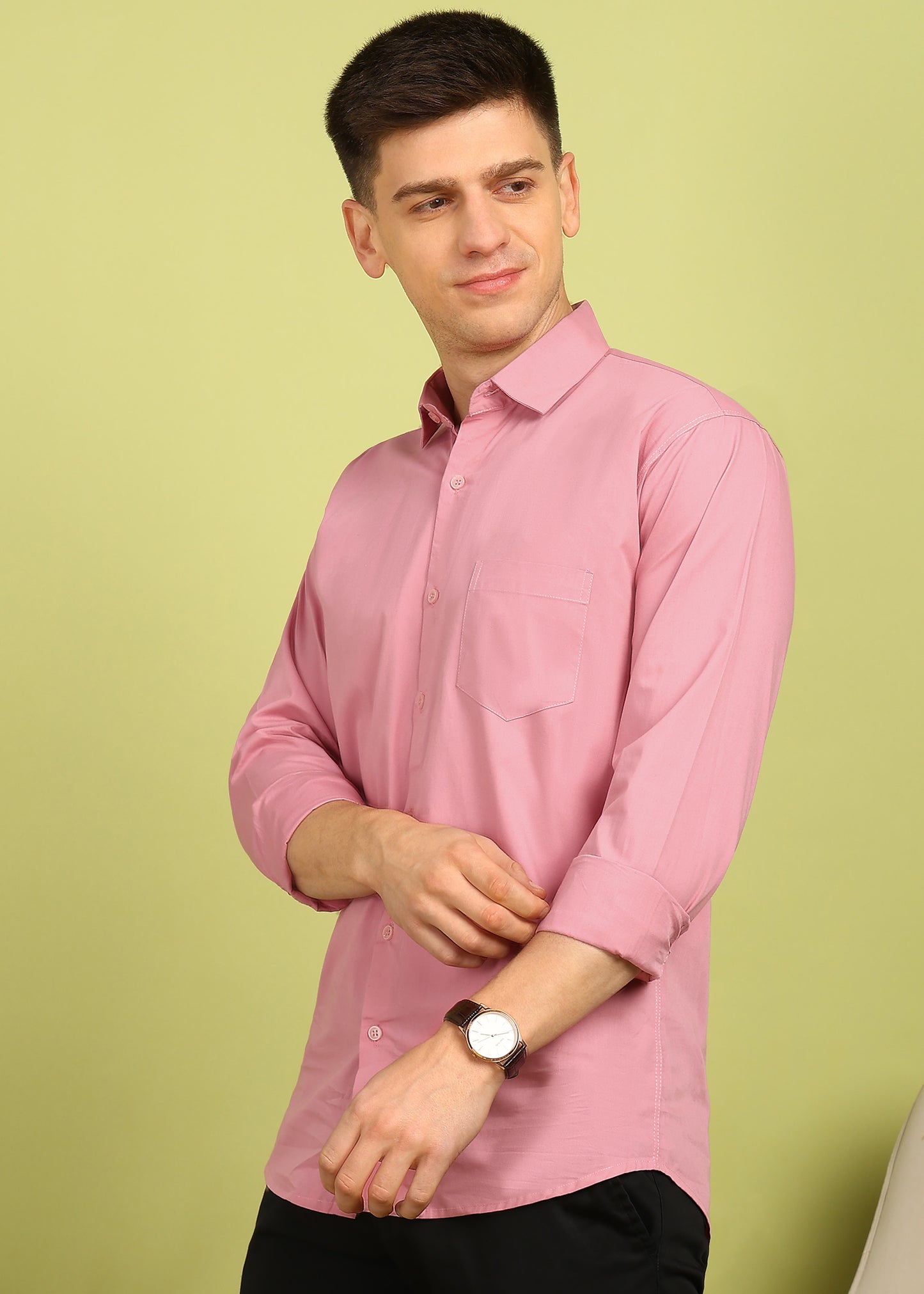 Men Solid Casual Shirt