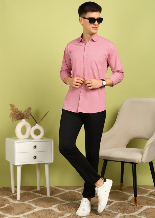 Men Solid Casual Shirt