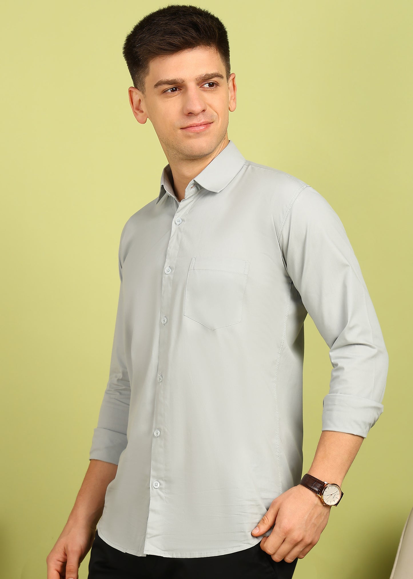 Men Solid Casual Shirt