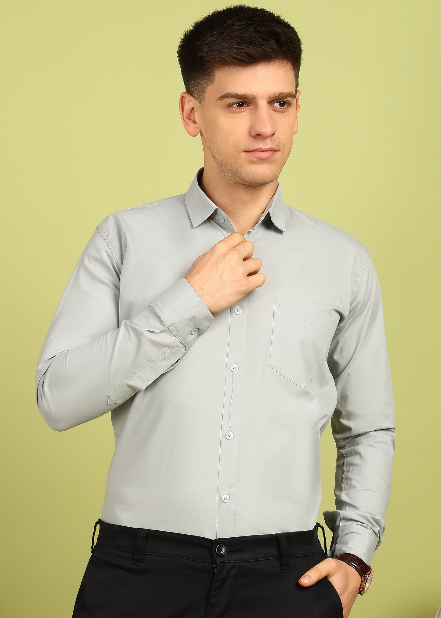 Men Solid Casual Shirt