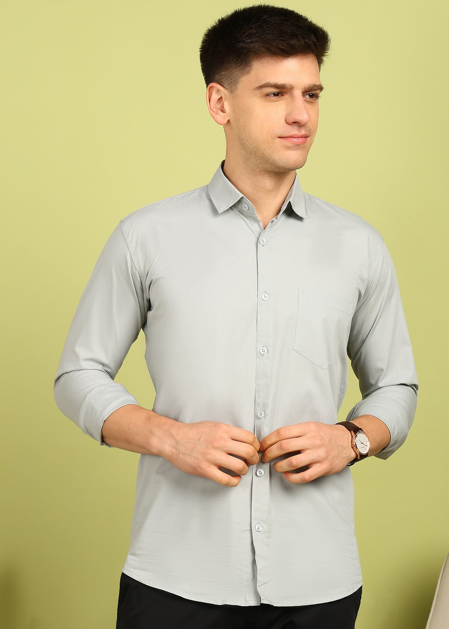 Men Solid Casual Shirt