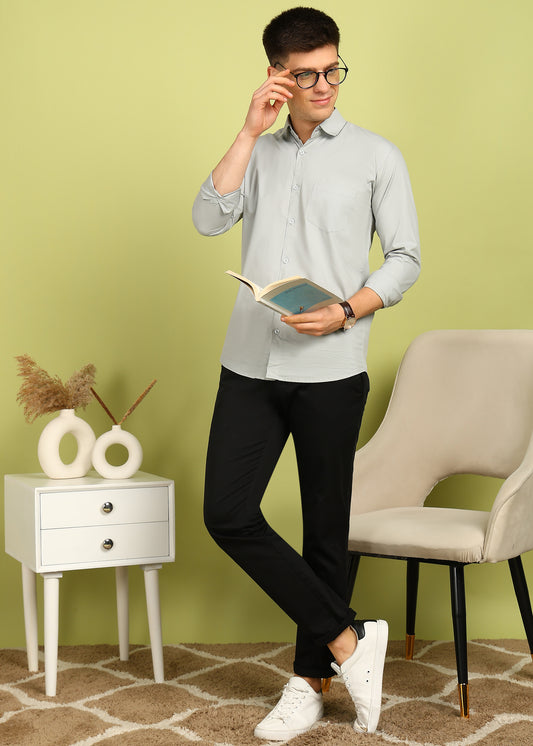 Men Solid Casual Shirt