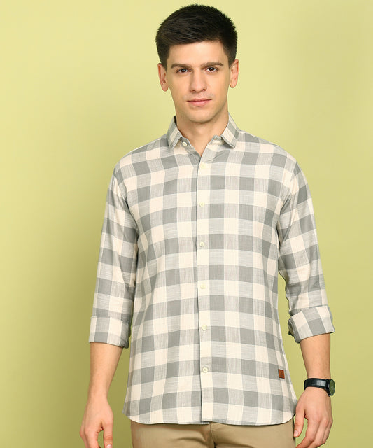 Men Checkered Formal Shirt