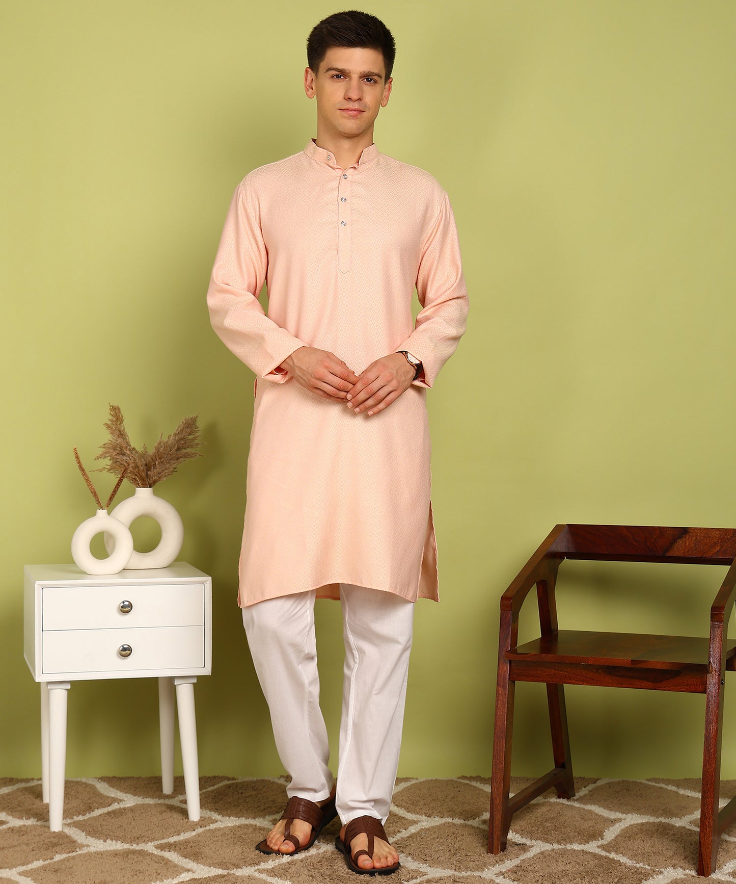 Men Kurta Pyjama Set