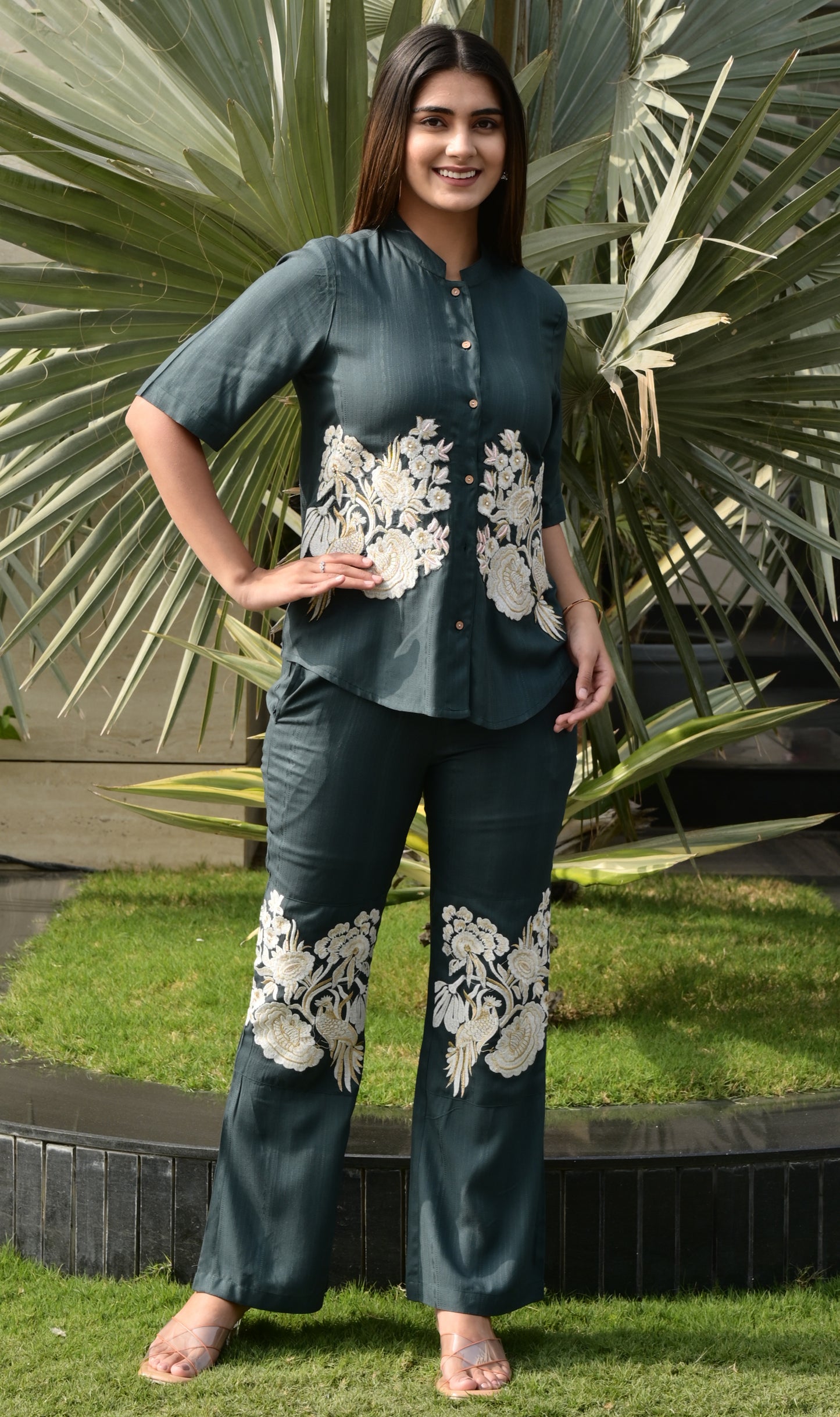 Women Shirt Pant Co-ords Set