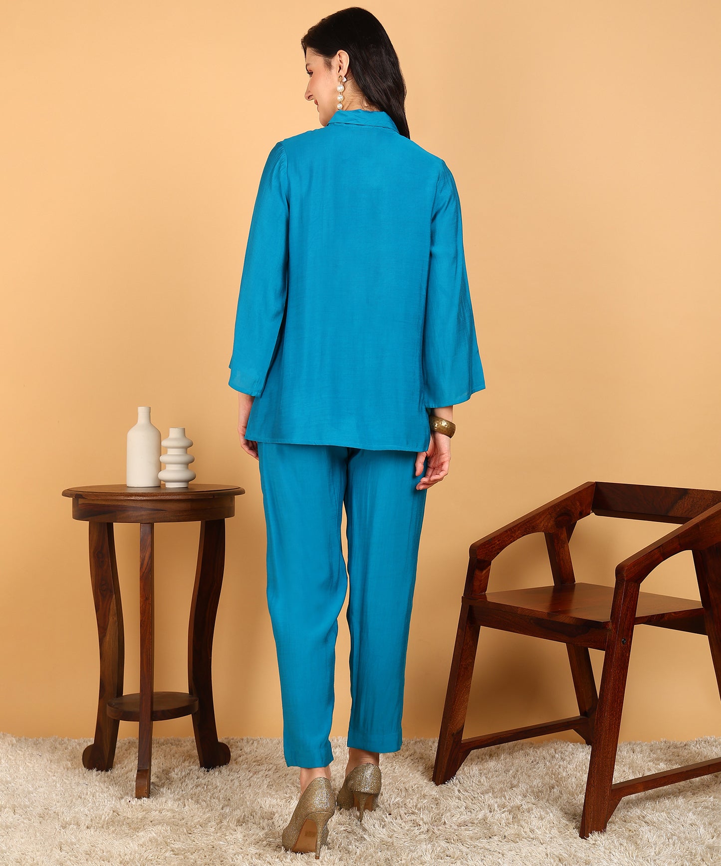 Women Shirt Pant Co-ords Set