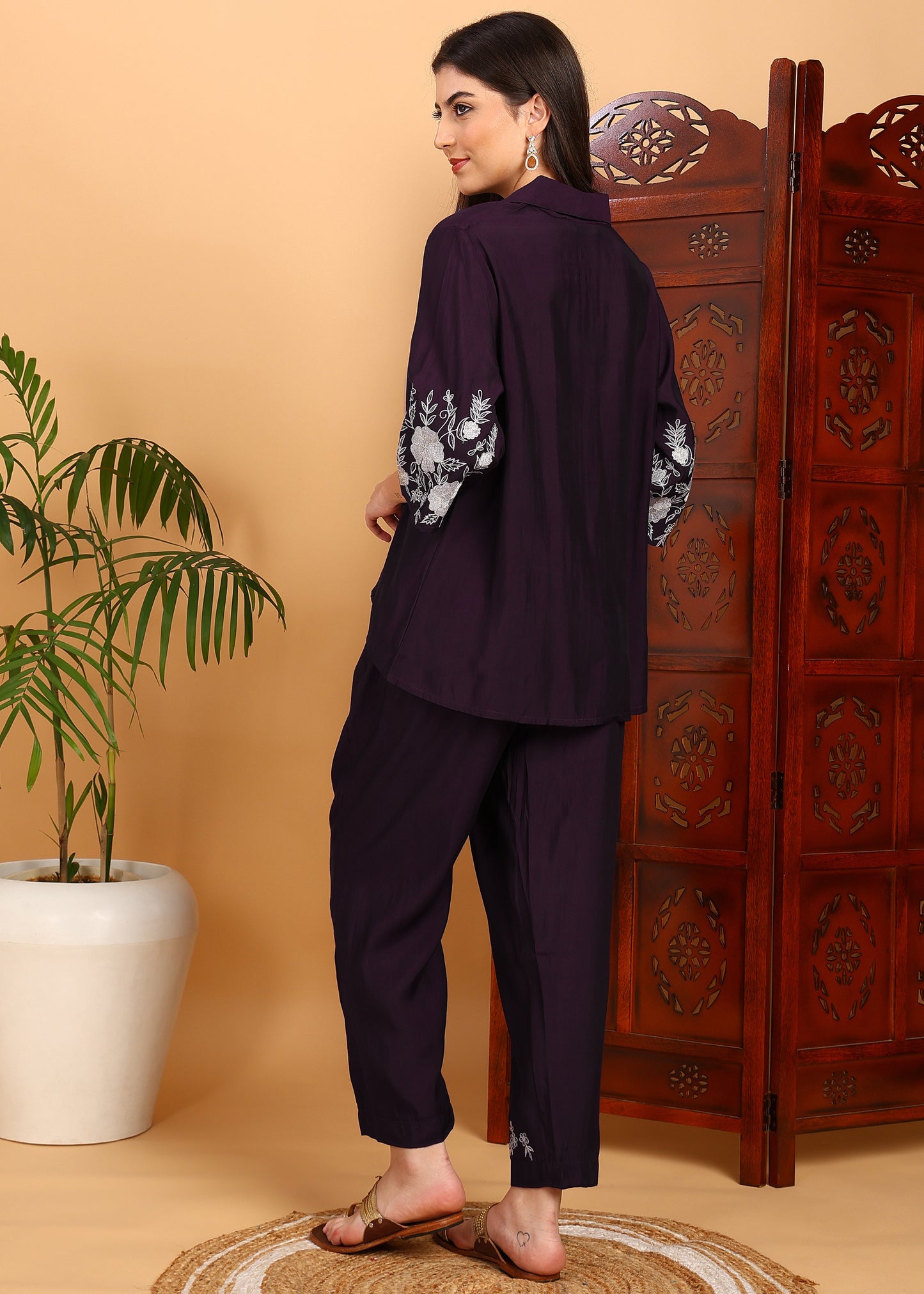 Women Shirt Pant Co-ords Set
