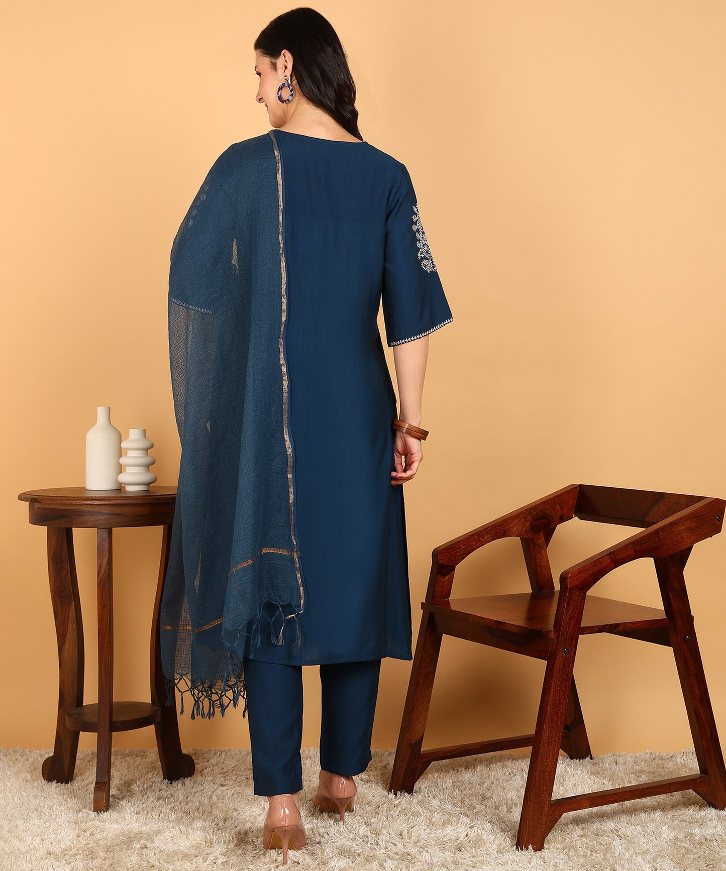 FUBAR Women Kurta Pyjama Dupatta Set