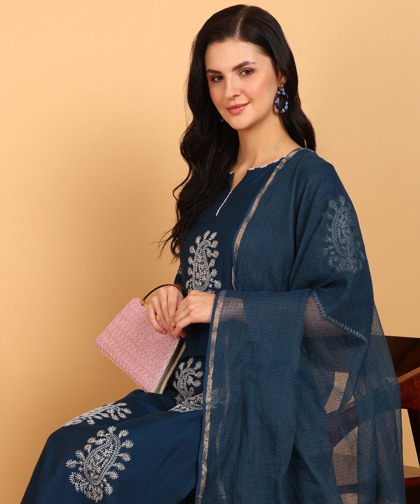 FUBAR Women Kurta Pyjama Dupatta Set