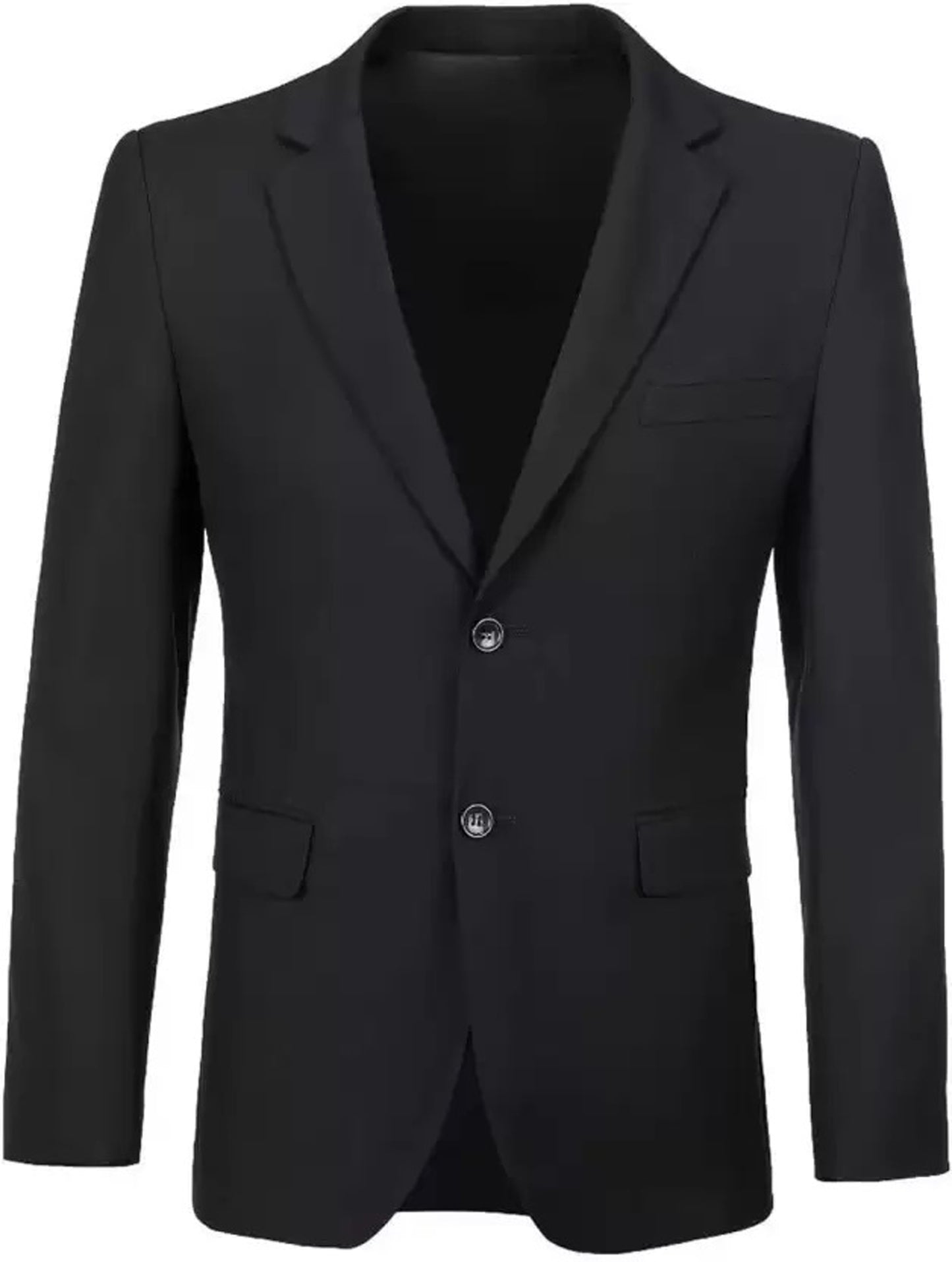 Solid Single Breasted Festive & Wedding Blazer