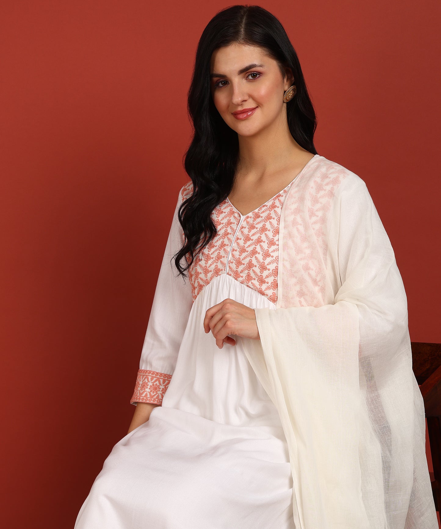 FUBAR Women Kurta Pyjama Dupatta Set