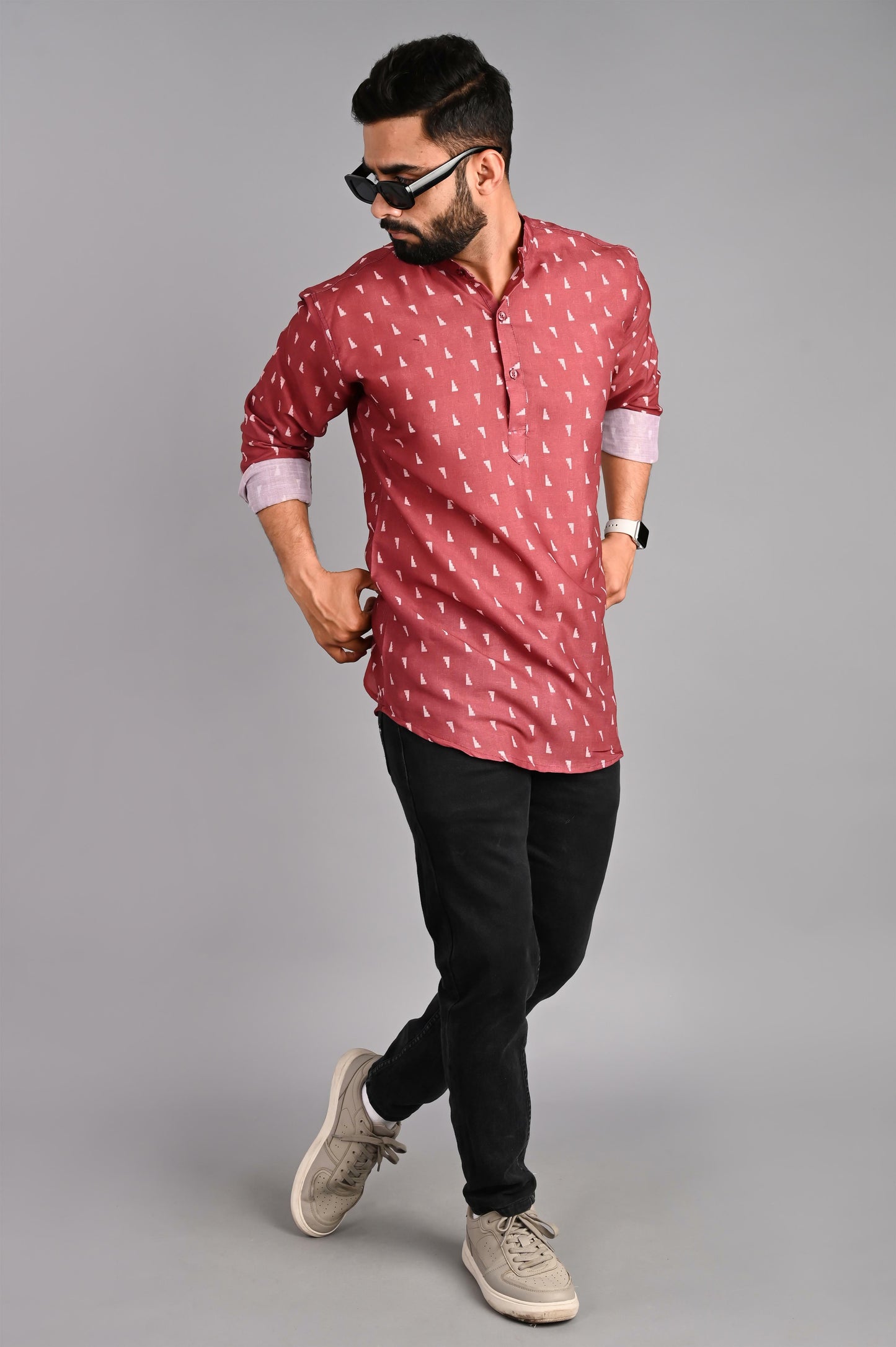 Printed Straight Kurta Shirt