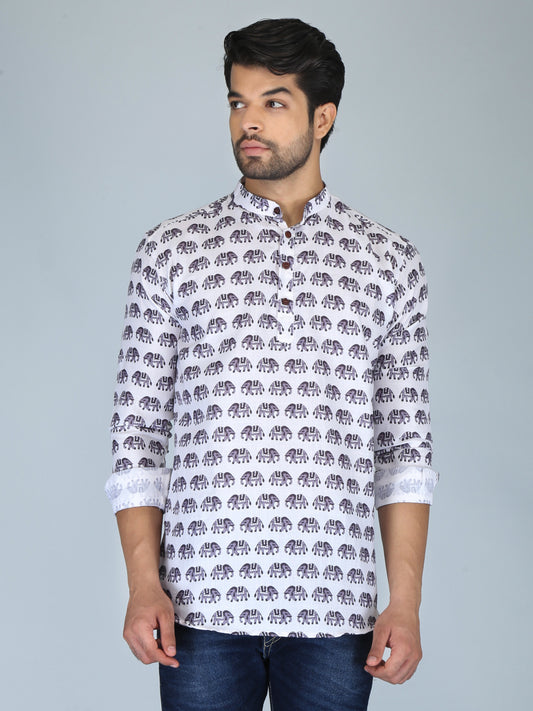 Printed Straight Kurta Shirt