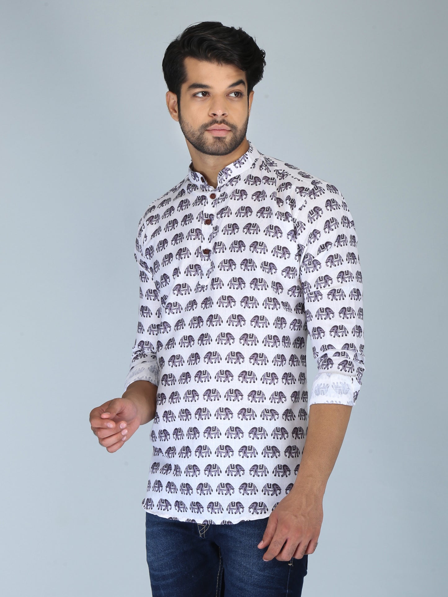 Printed Straight Kurta Shirt