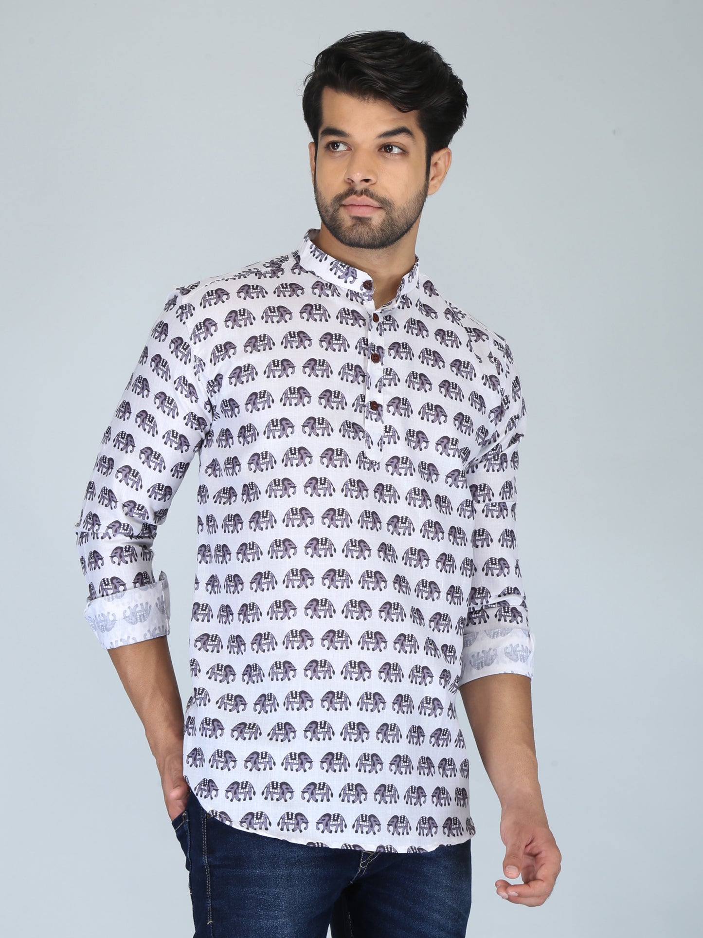 Printed Straight Kurta Shirt