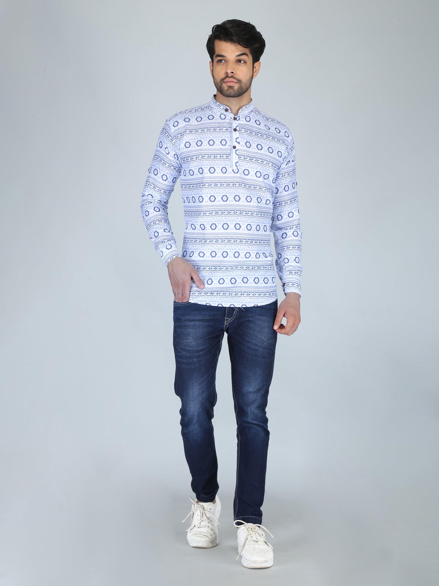 Printed Straight Kurta Shirt