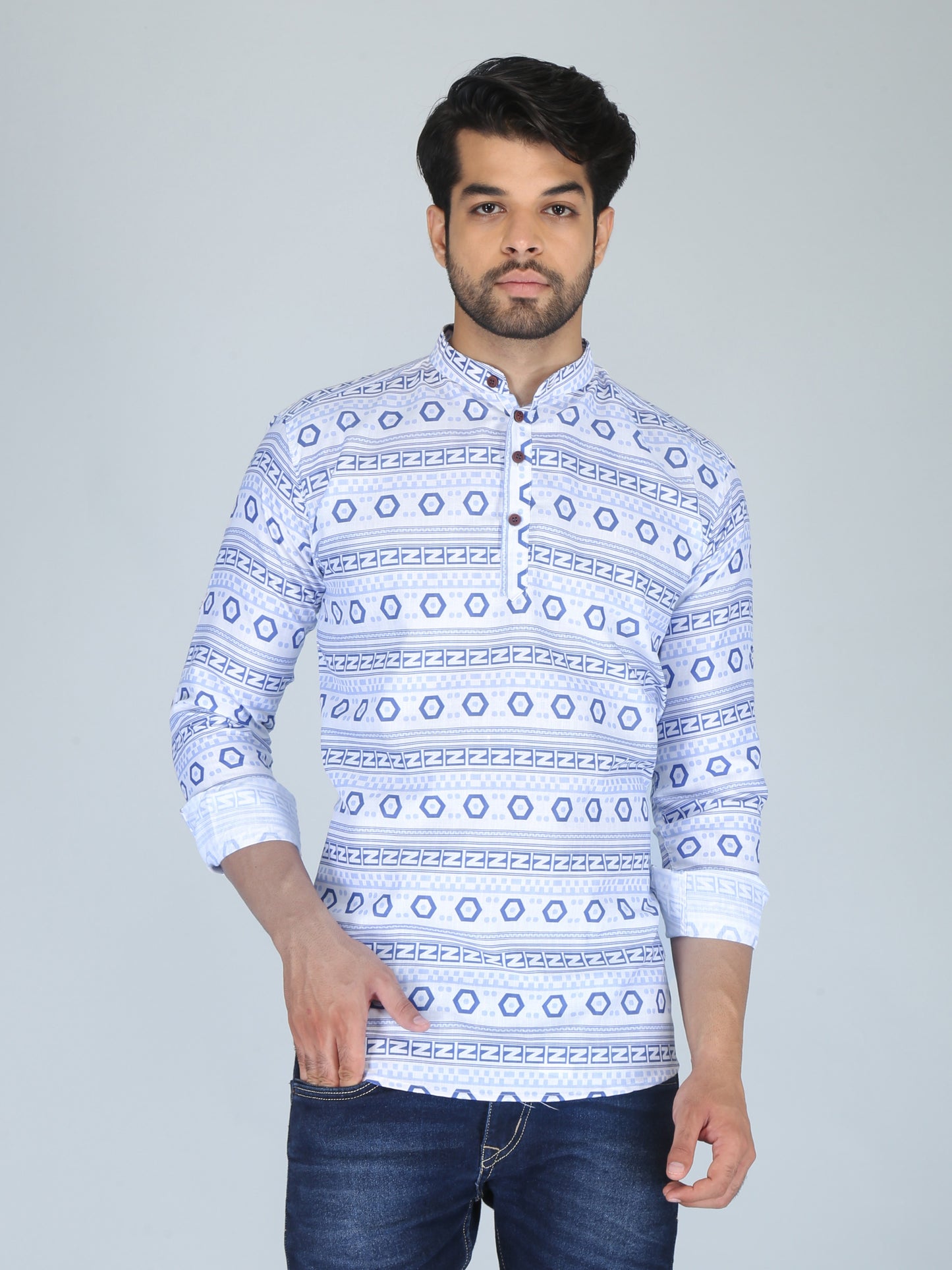 Printed Straight Kurta Shirt
