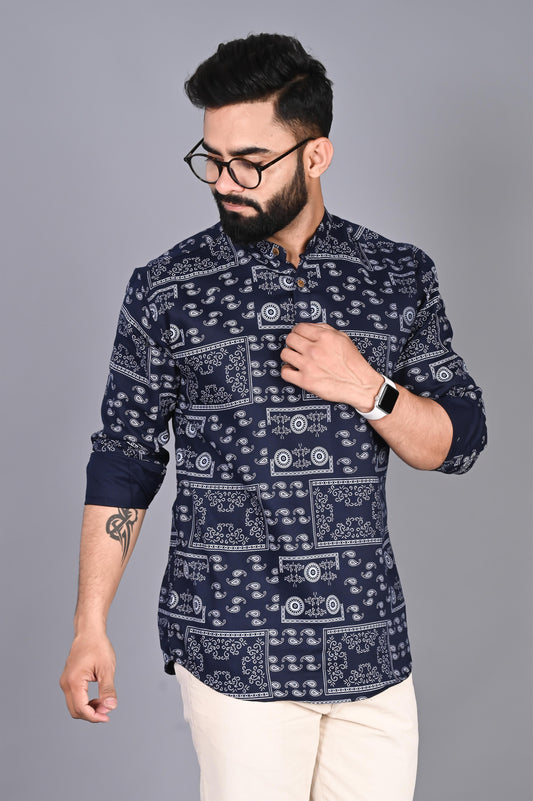Printed Straight Kurta Shirt