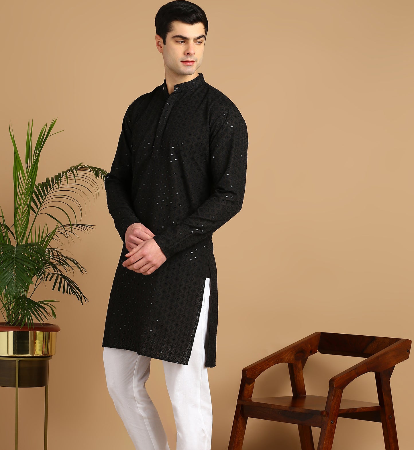Embroidered Straight Kurta