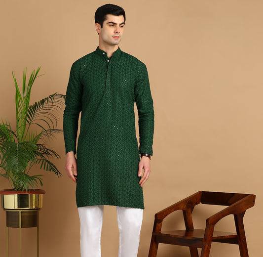 Embroidered Straight Kurta