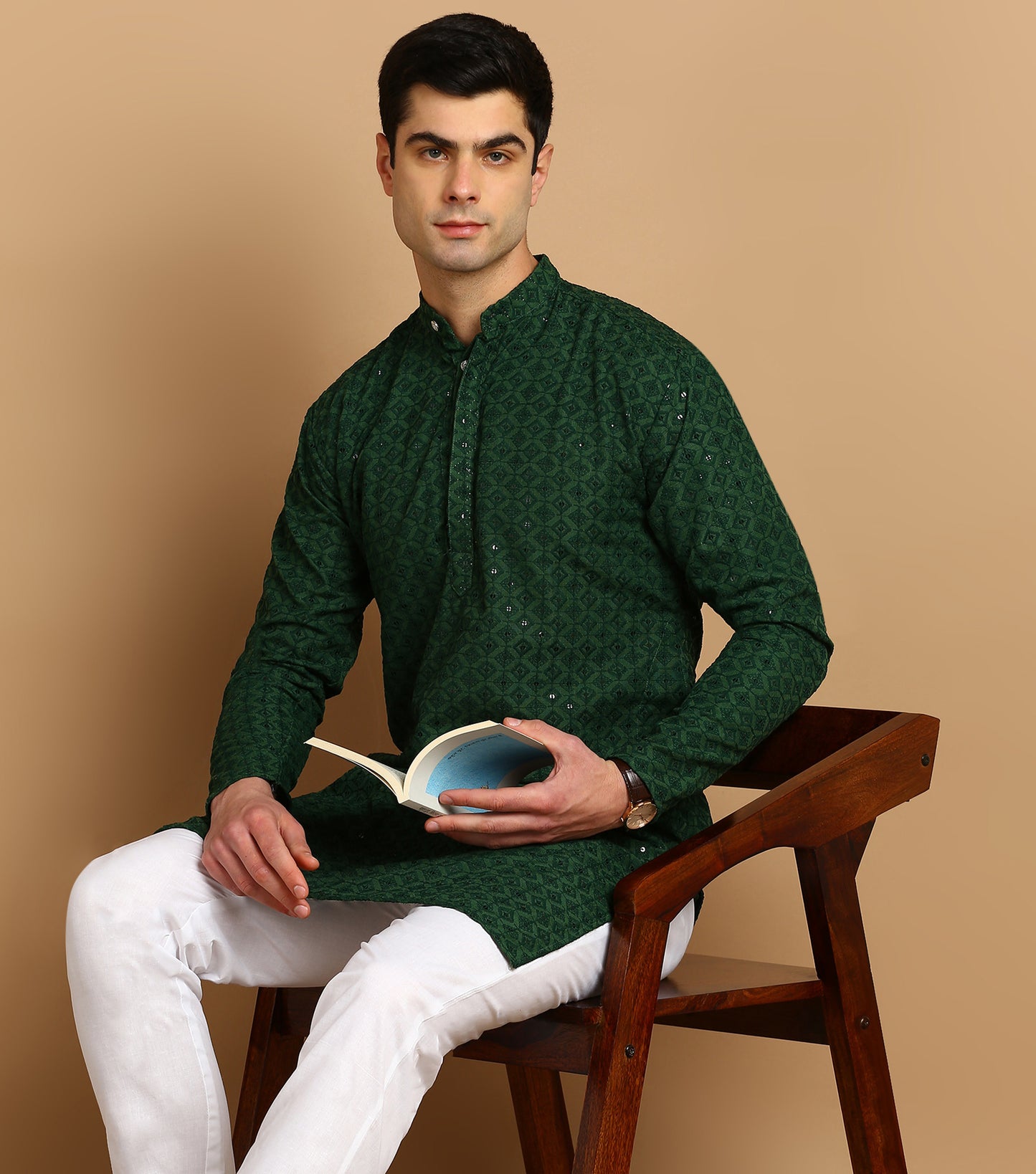 Embroidered Straight Kurta