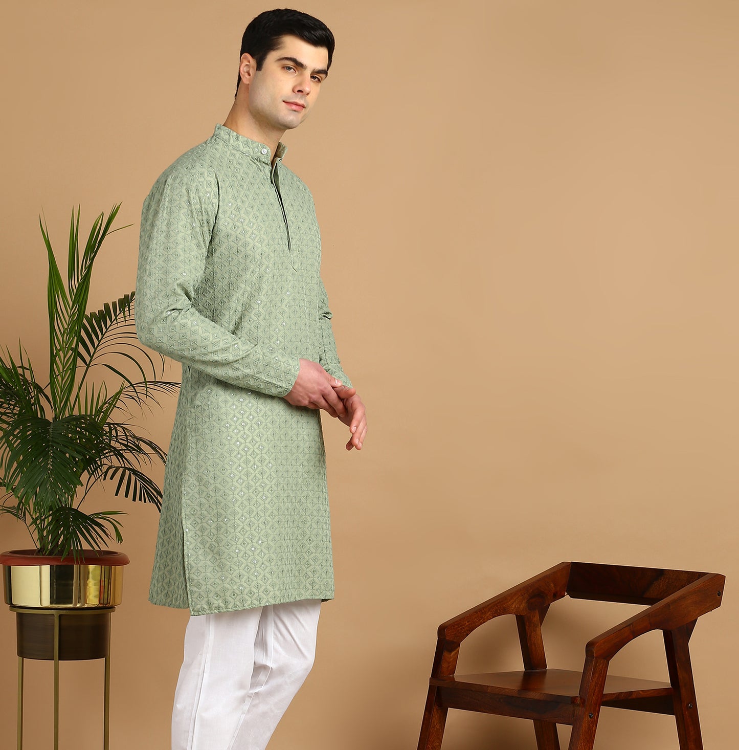 Embroidered Straight Kurta