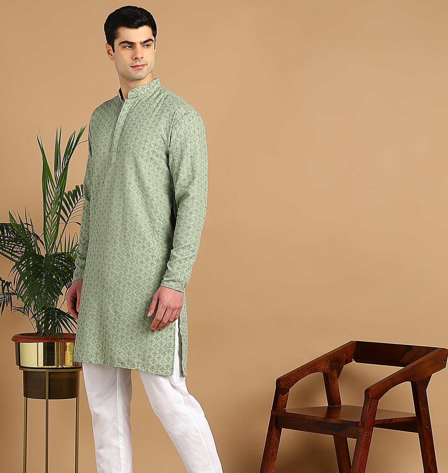 Embroidered Straight Kurta