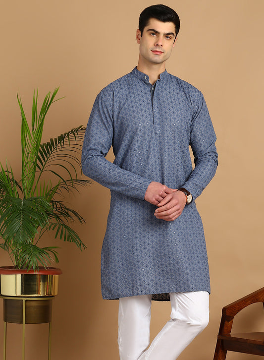 Embroidered Straight Kurta