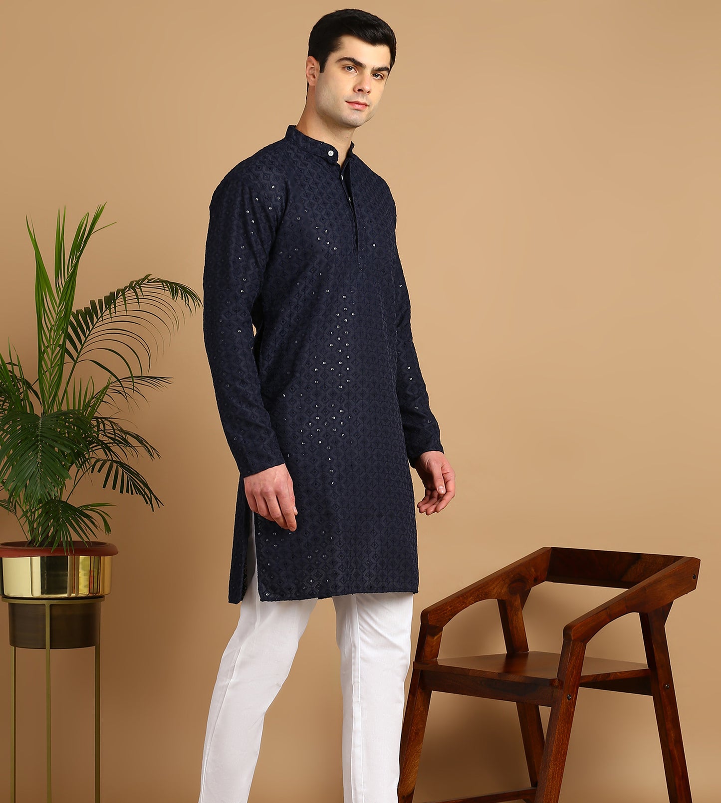 Embroidered Straight Kurta