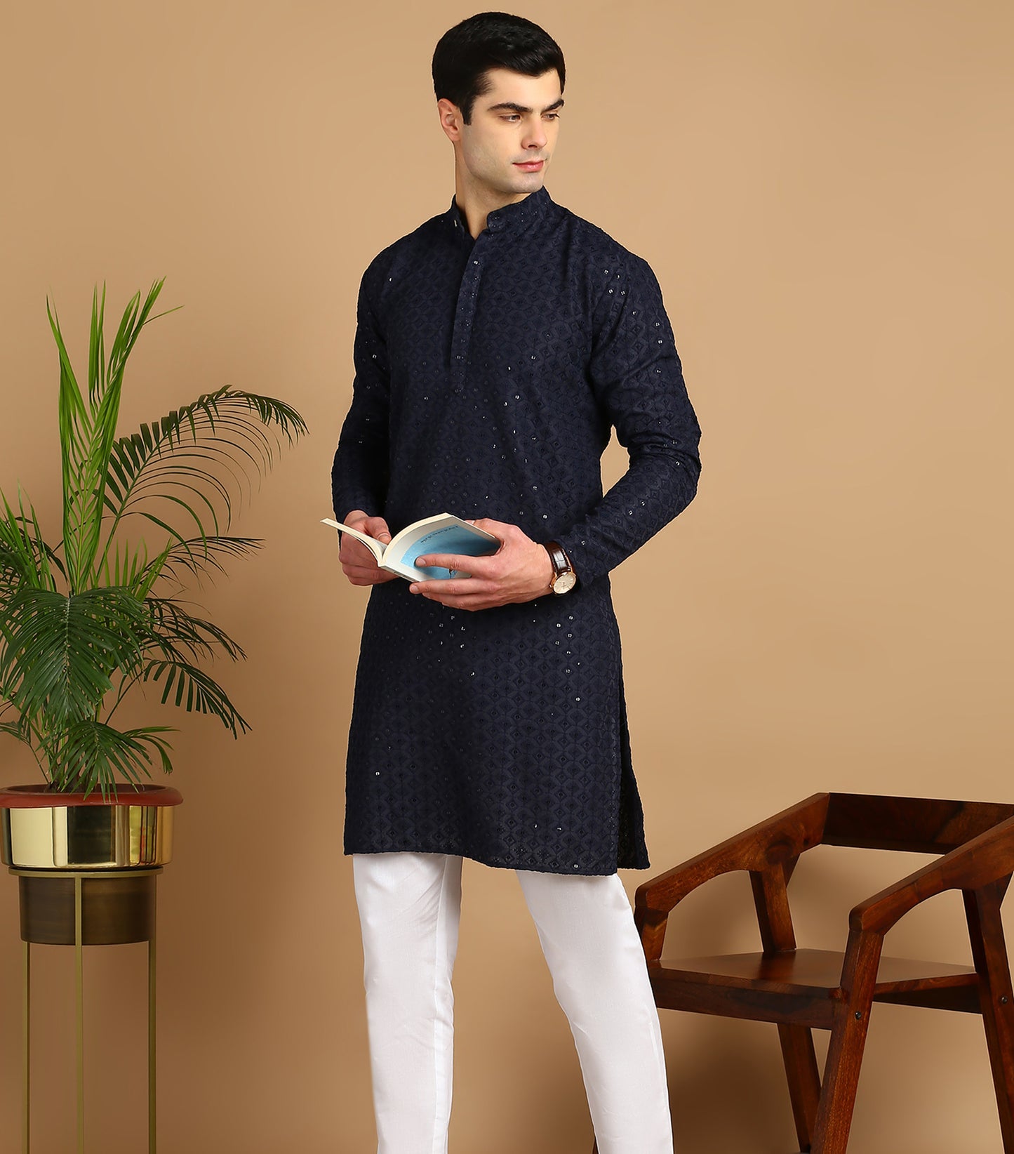 Embroidered Straight Kurta