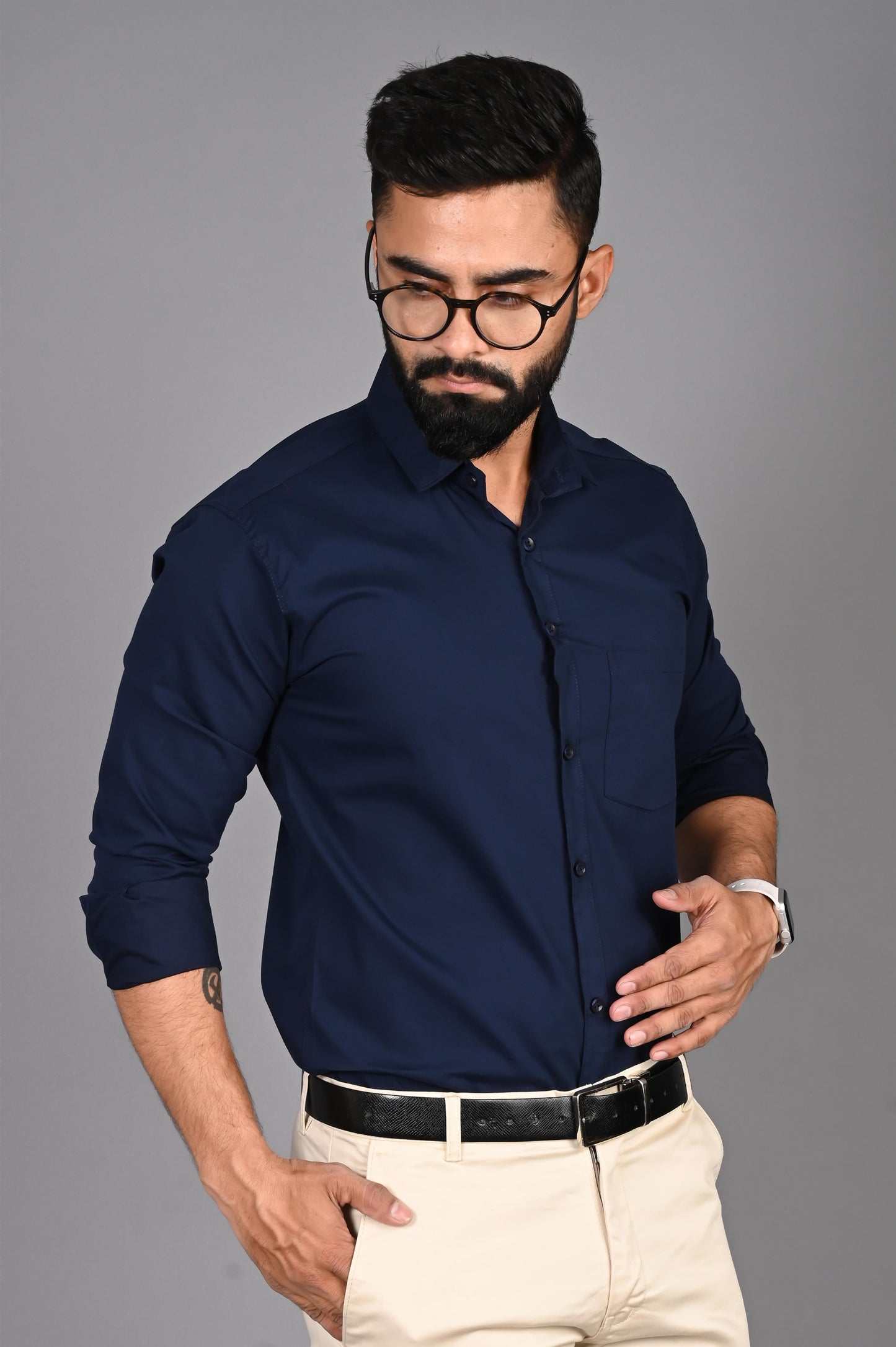 Men Solid Casual Multicolor Shirt