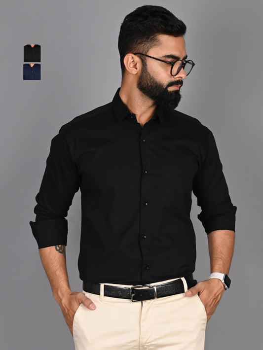 Men Solid Casual Multicolor Shirt