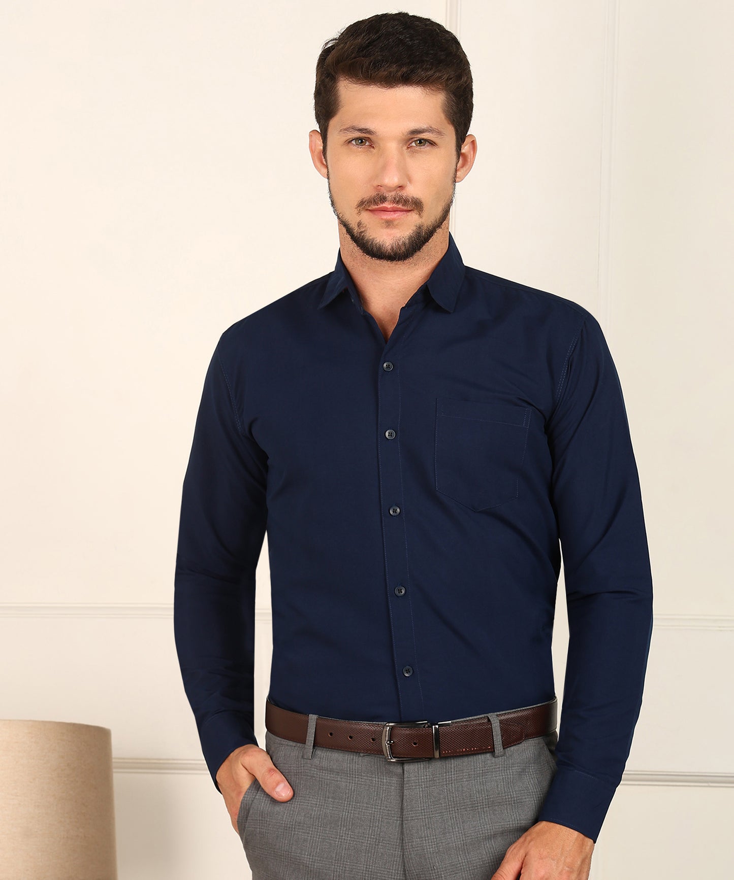 Men Solid Formal Shirt