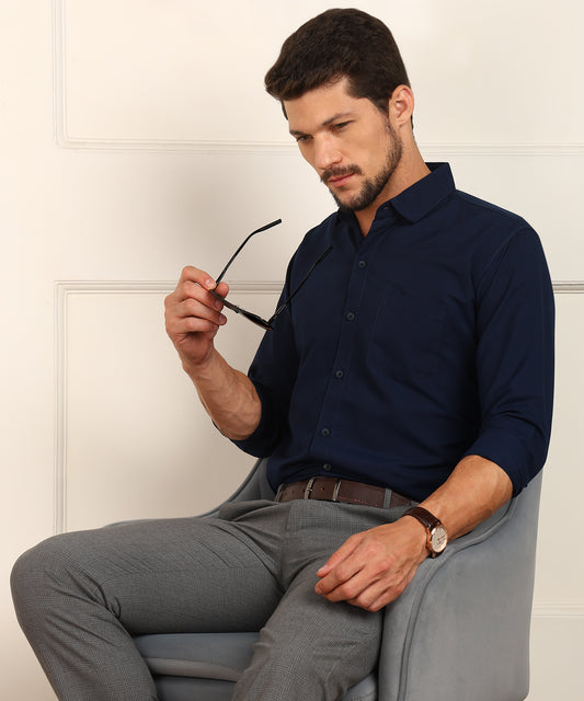 Men Solid Formal Shirt