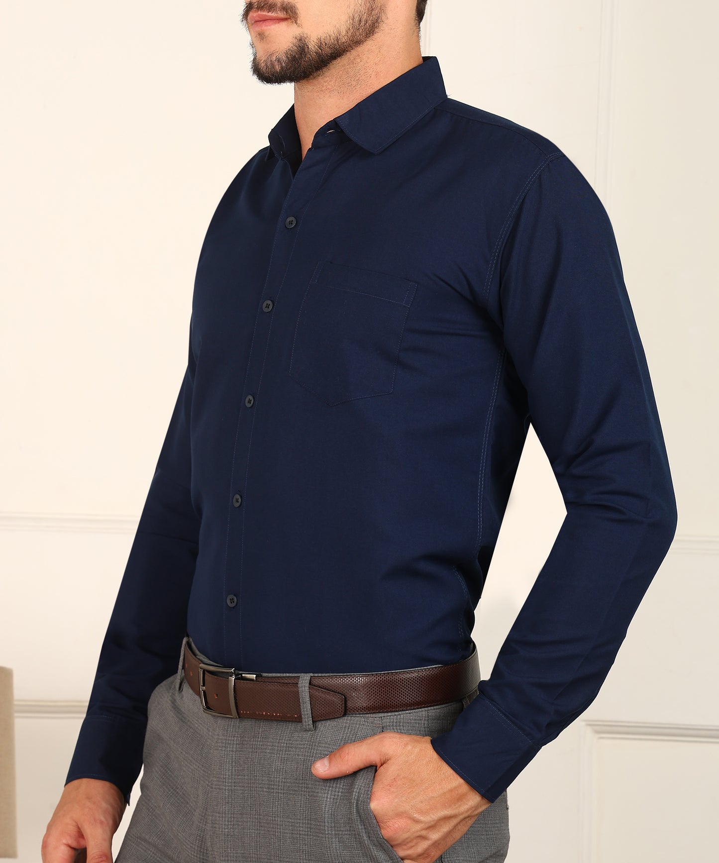 Men Solid Formal Shirt