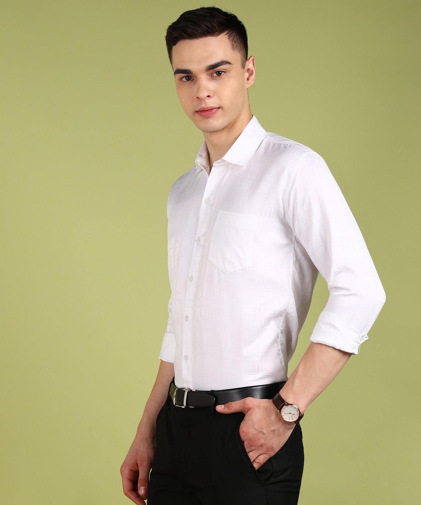Men Solid Formal Shirt