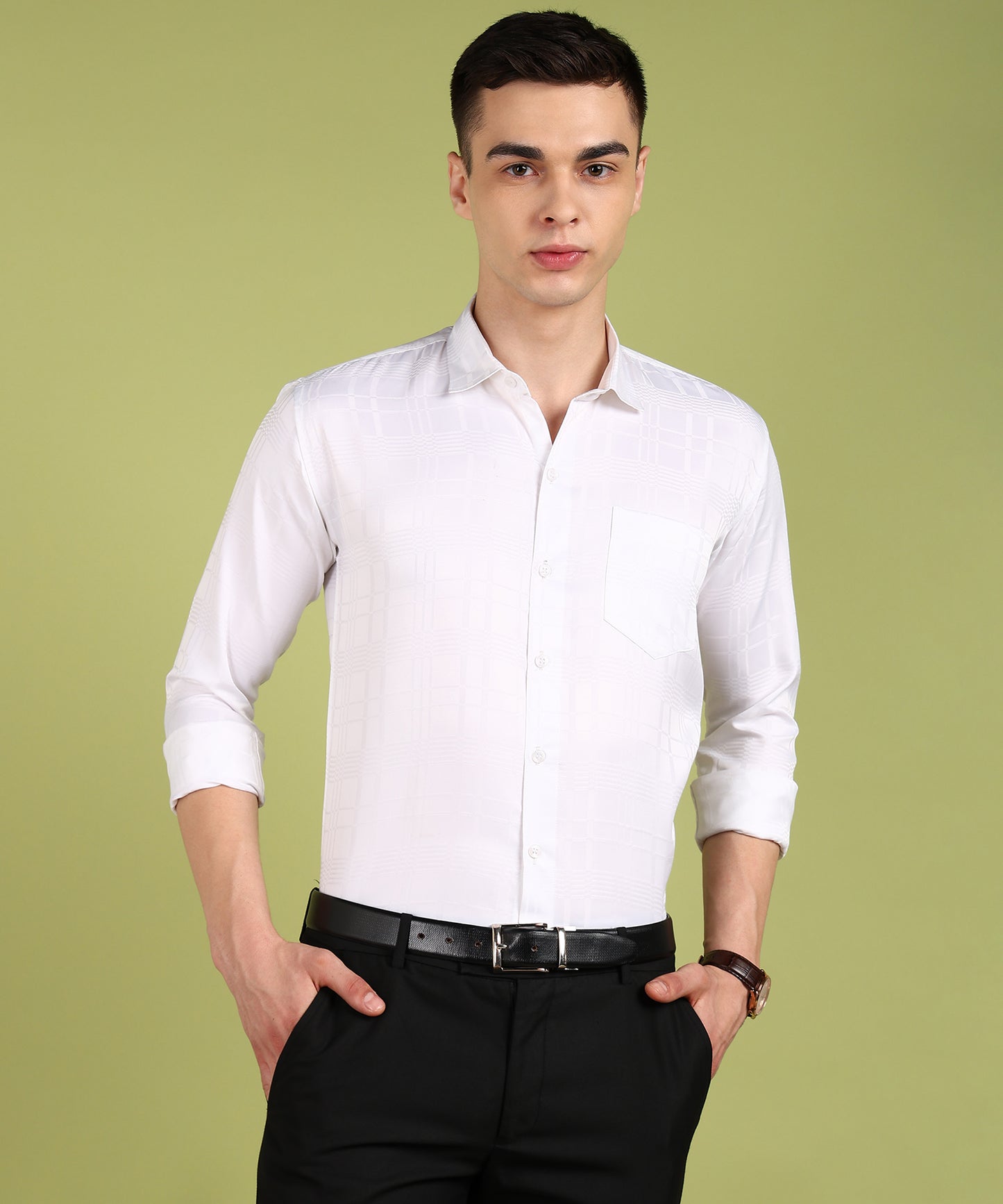 Men Solid Formal Shirt