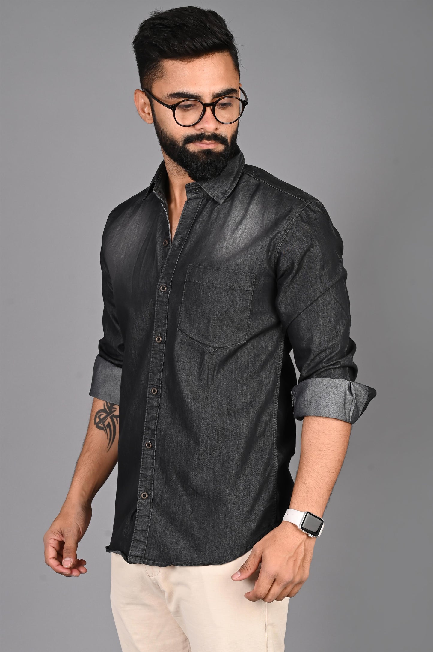 Men Solid Casual Shirt