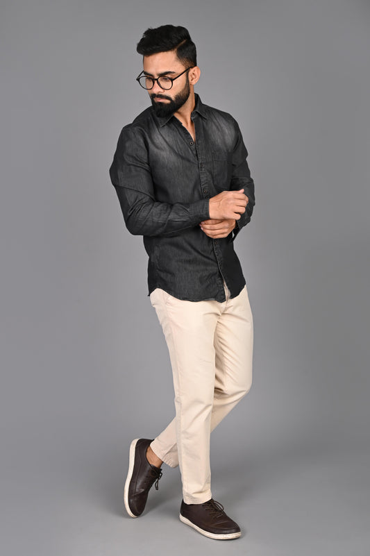 Men Solid Casual Shirt